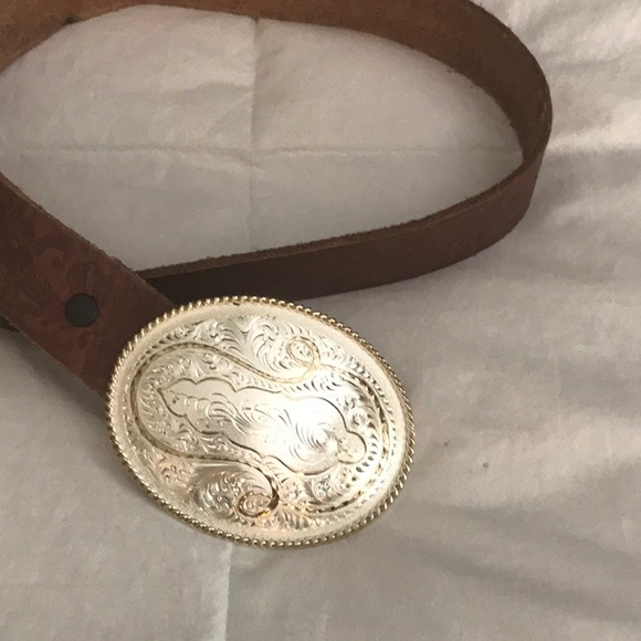 Montana Silversmith Buckle & Belt 18K detail - Picture 2 of 5